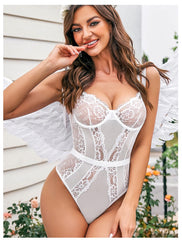 Graced In Lace Bustier Bodysuit