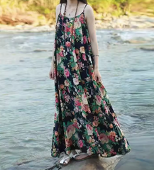 Flowy In Floral Maxi Dress