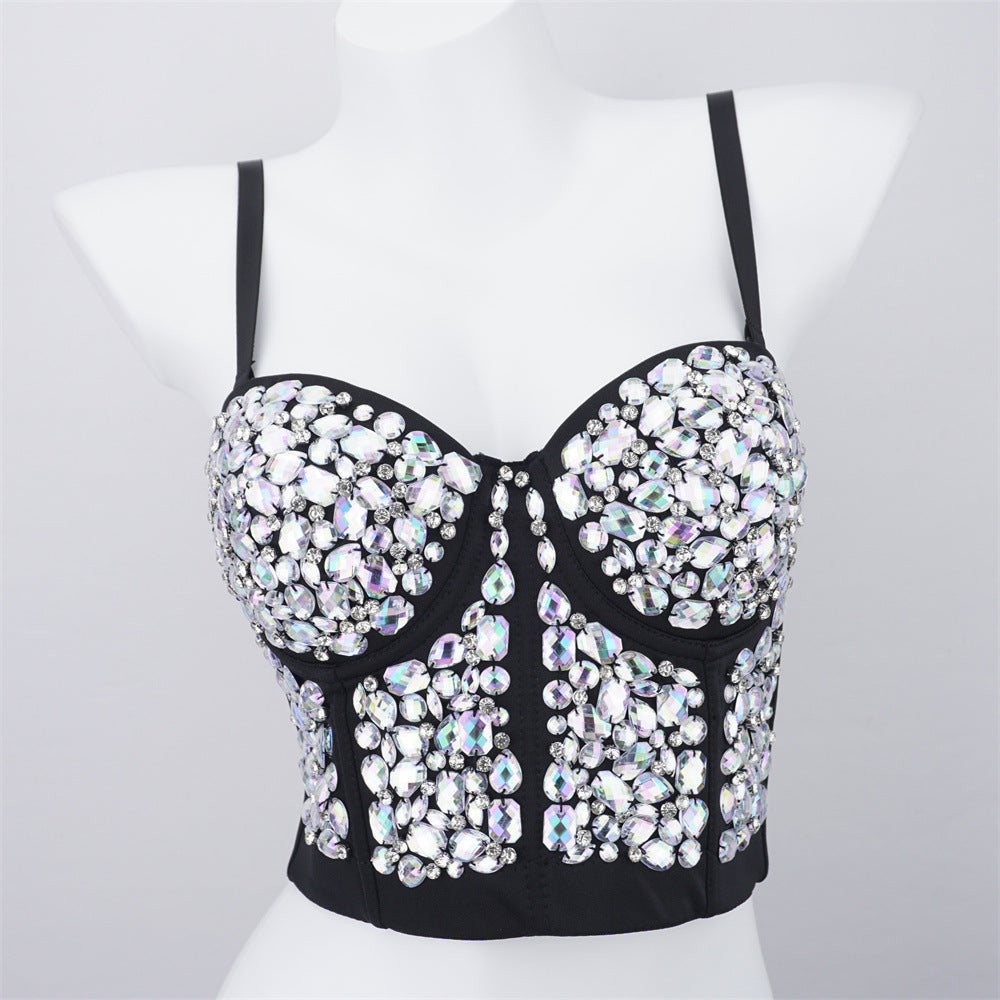 Beautifully Beaded Cropped Bustier