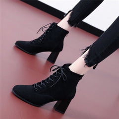 Lace It Up Heeled Booties