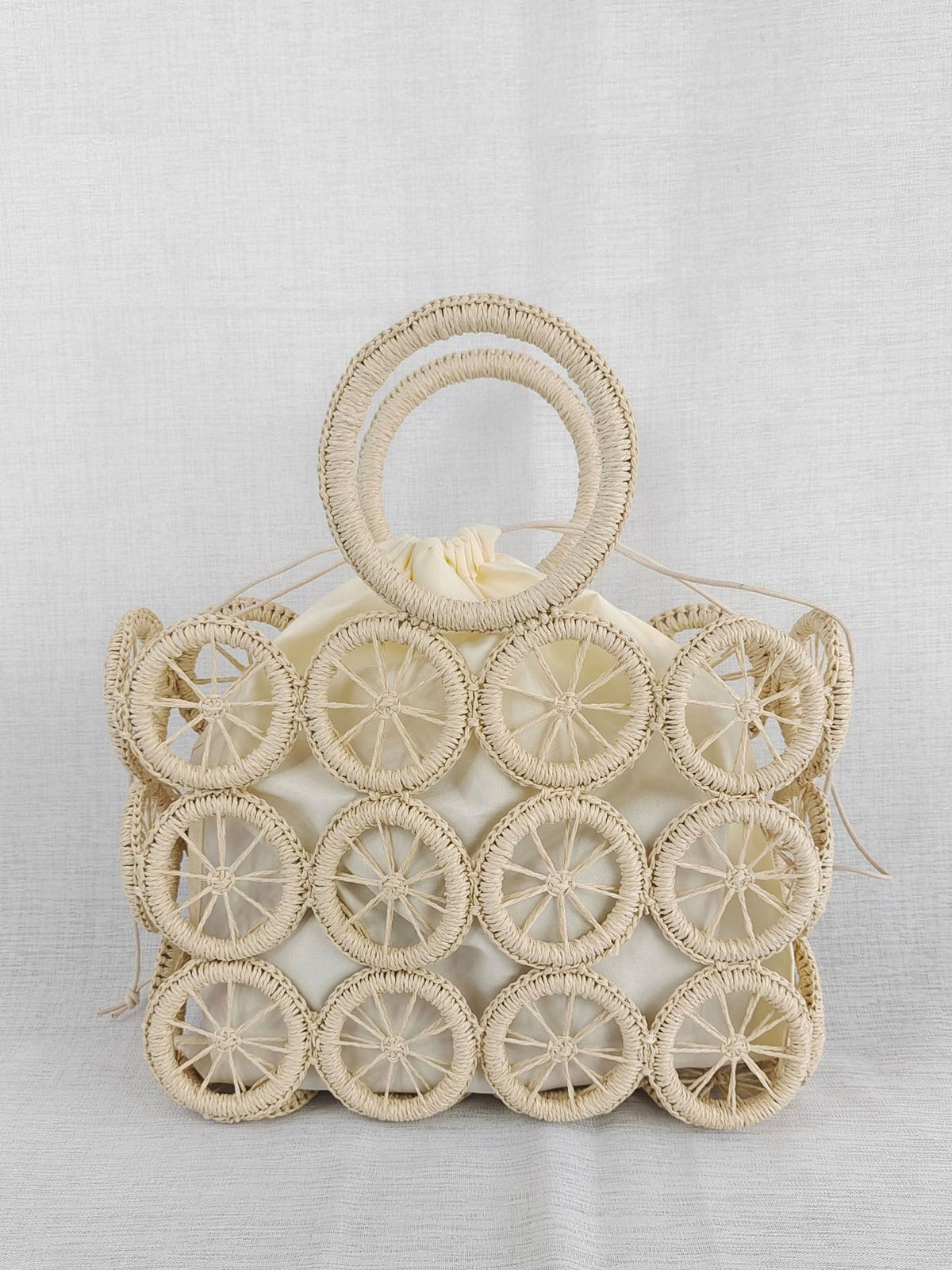 Woven Leisure Wheel Handbag