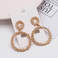 Dress It Up Drop Hoop Earrings