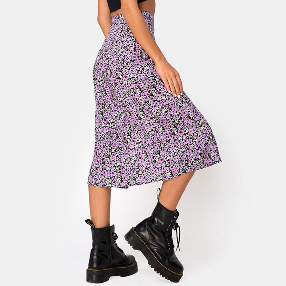 Fabulously Fierce Leopard Mini Skirt - Purple