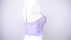 Beautifully Beaded Cropped Bustier