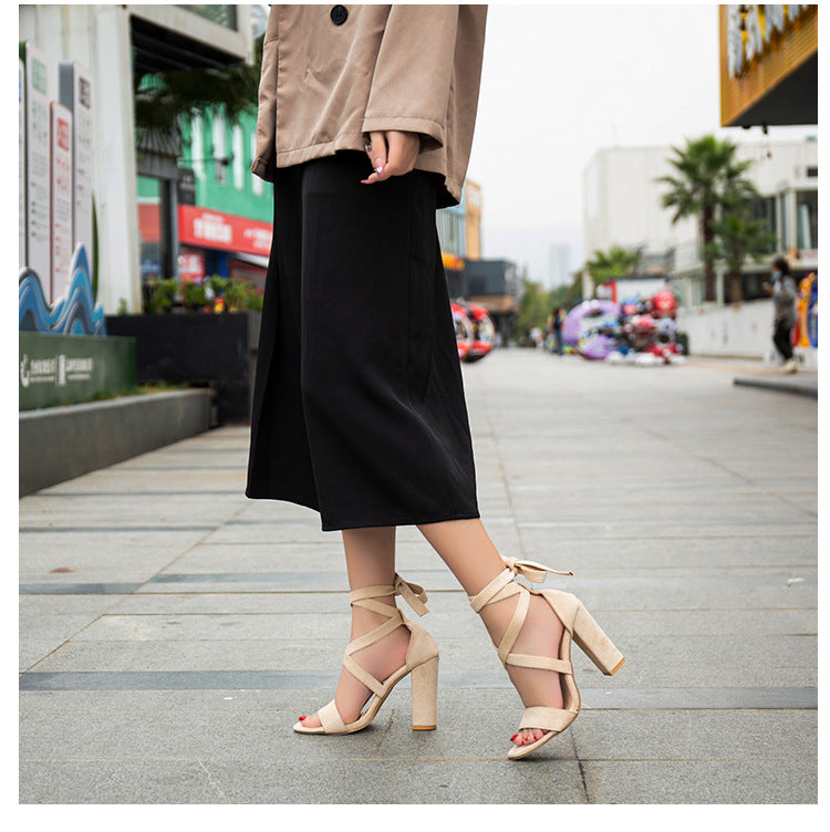 Wrapped In Classy Faux Suede Heels