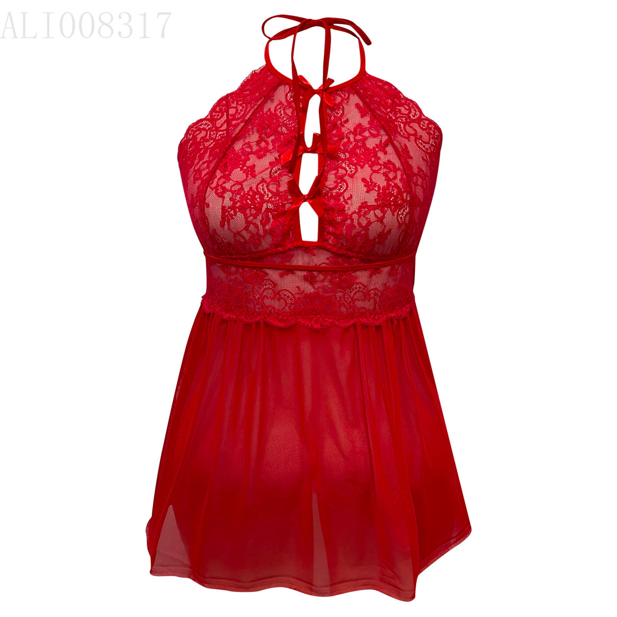 High Neck Lace Chemise