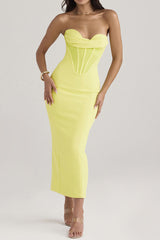 Serena Strapless Wrap Gown