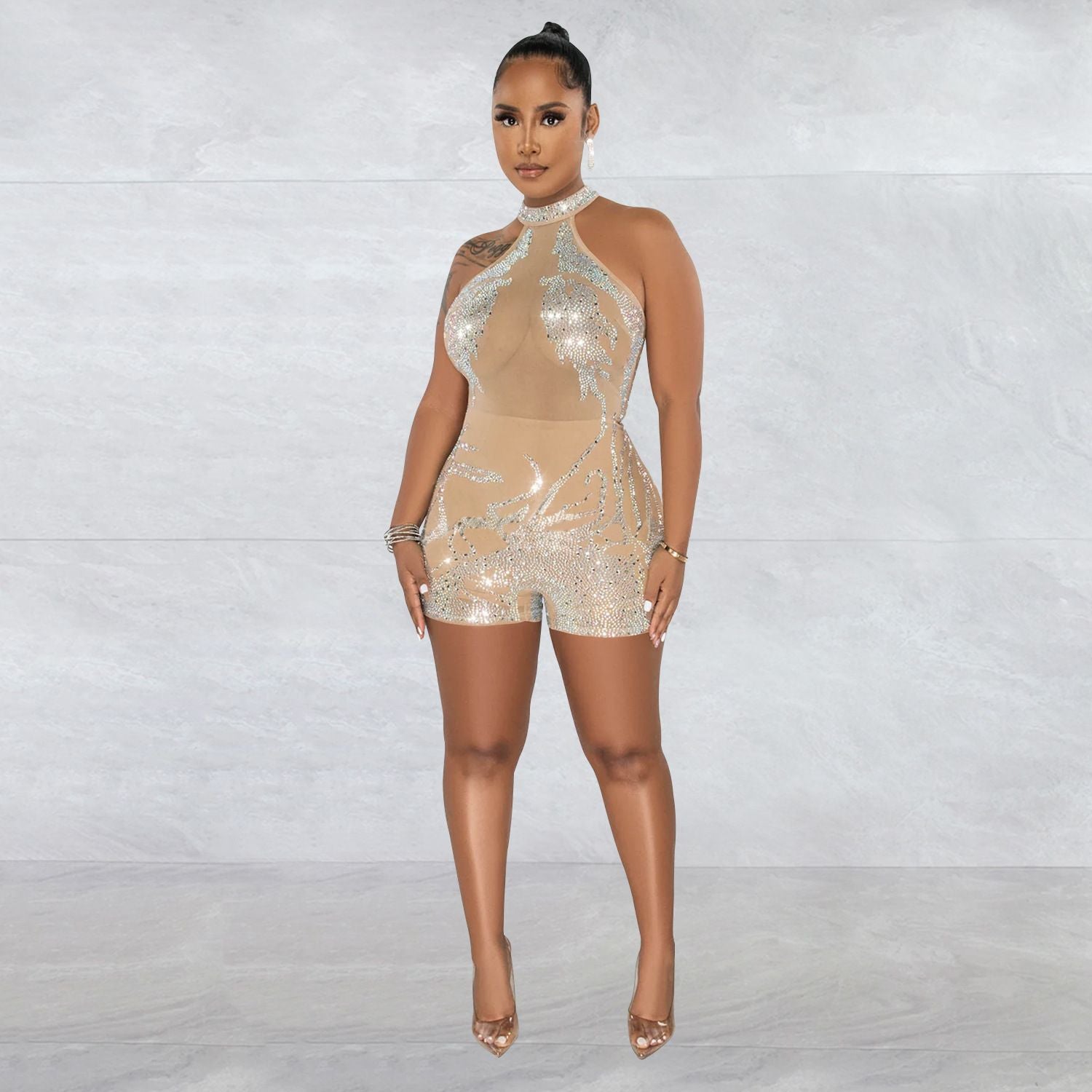 Pearls On Pearls Sheer Bodysuit