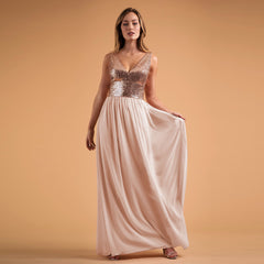 Adina Sequin and Satin Ball Gown