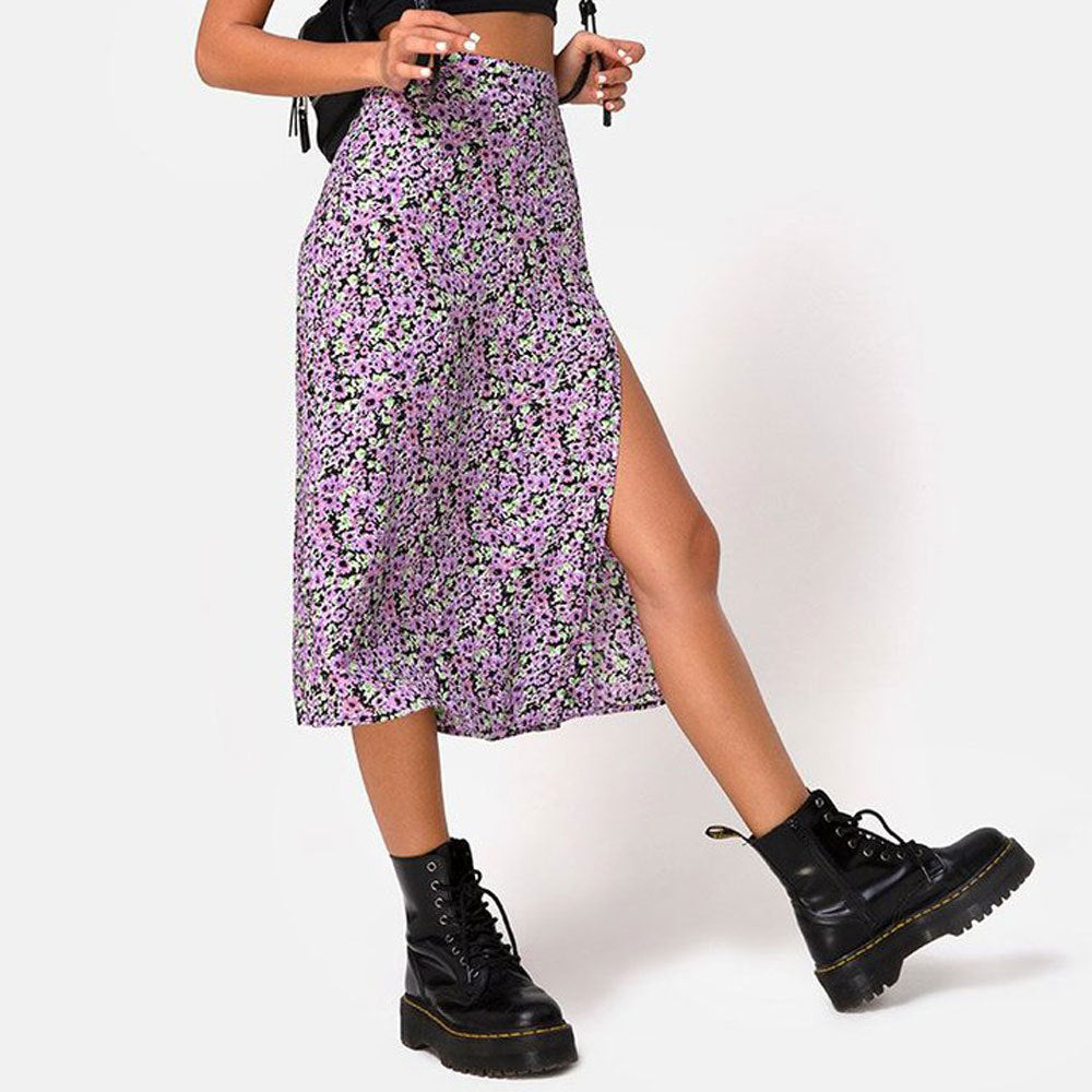 Fabulously Fierce Leopard Mini Skirt - Purple