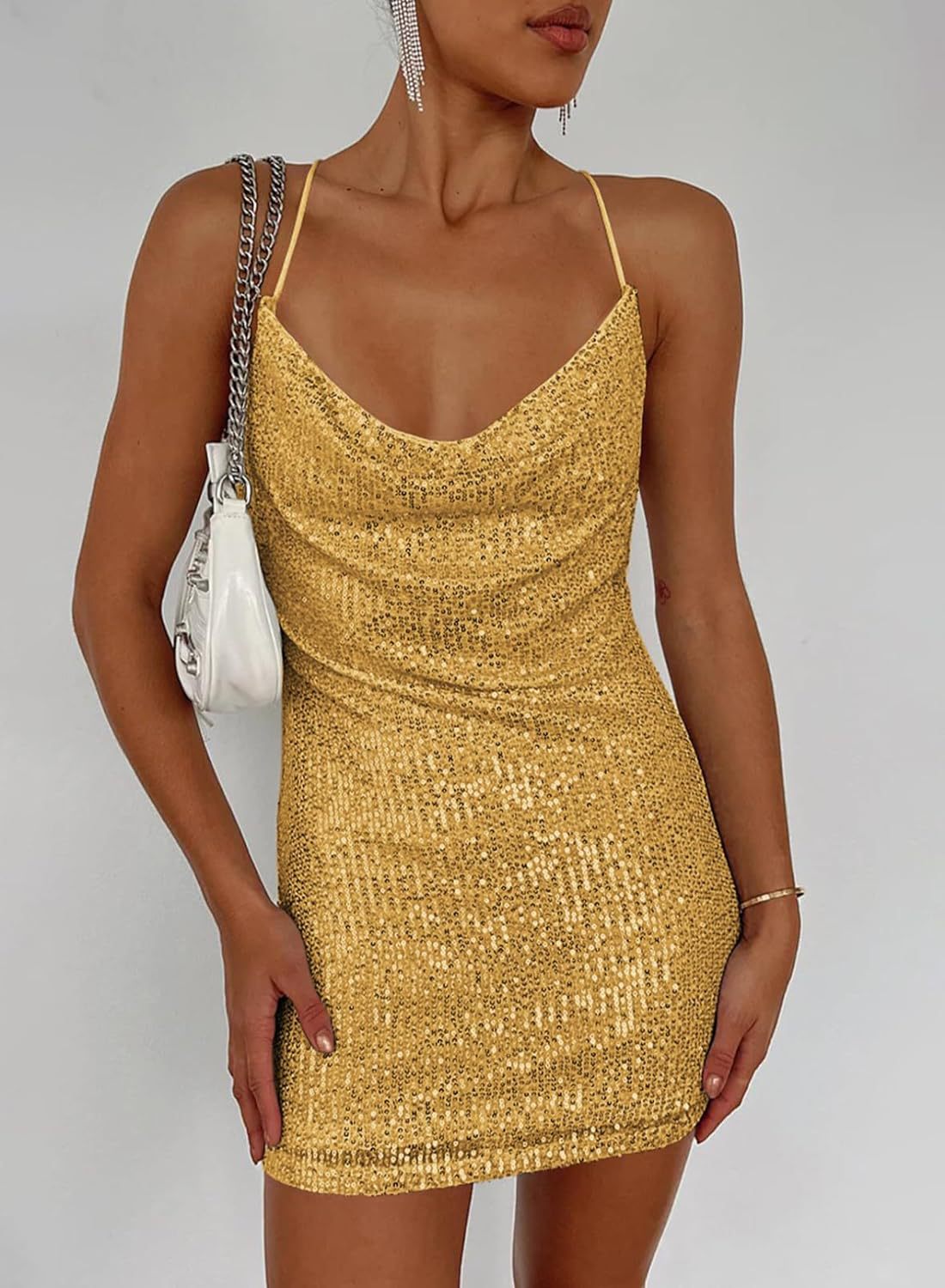 Stunning Sparkle Rhinestone Mini Dress