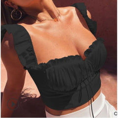 Hooked In Ruched Crop Top