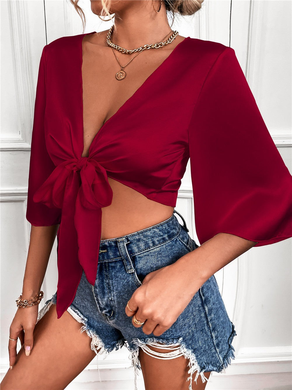 Boho Daze Tie Front Top