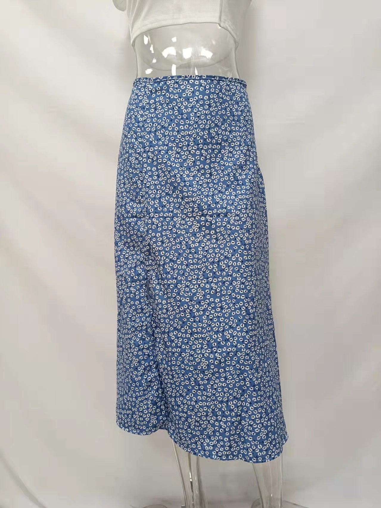 Fabulously Fierce Leopard Mini Skirt - Blue