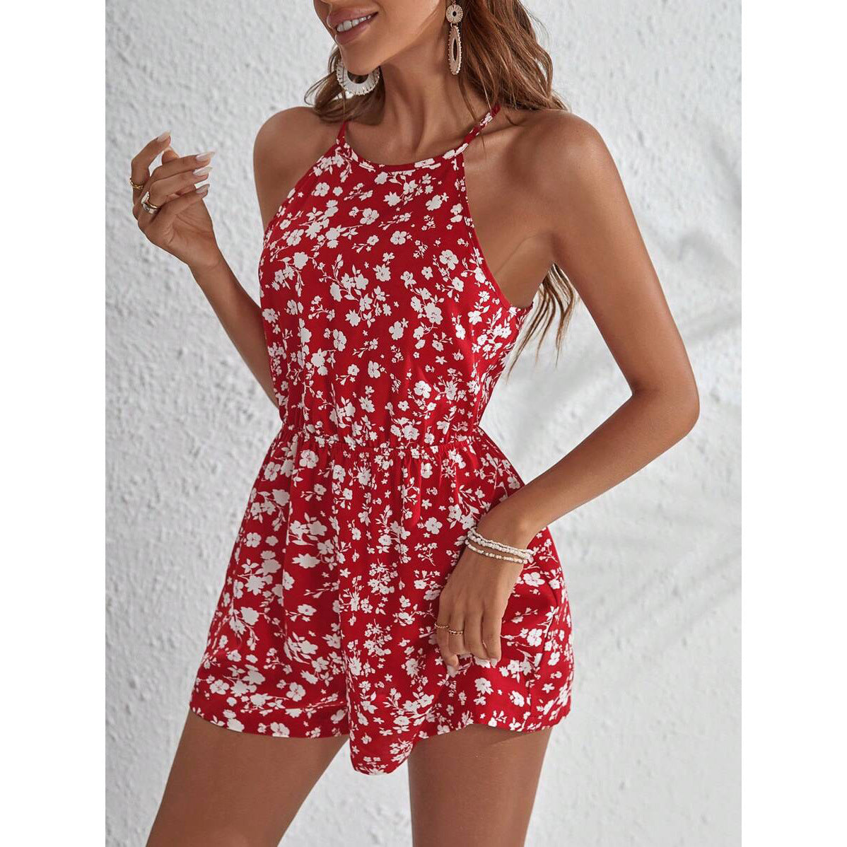 Such A Charmer Floral Skater Romper