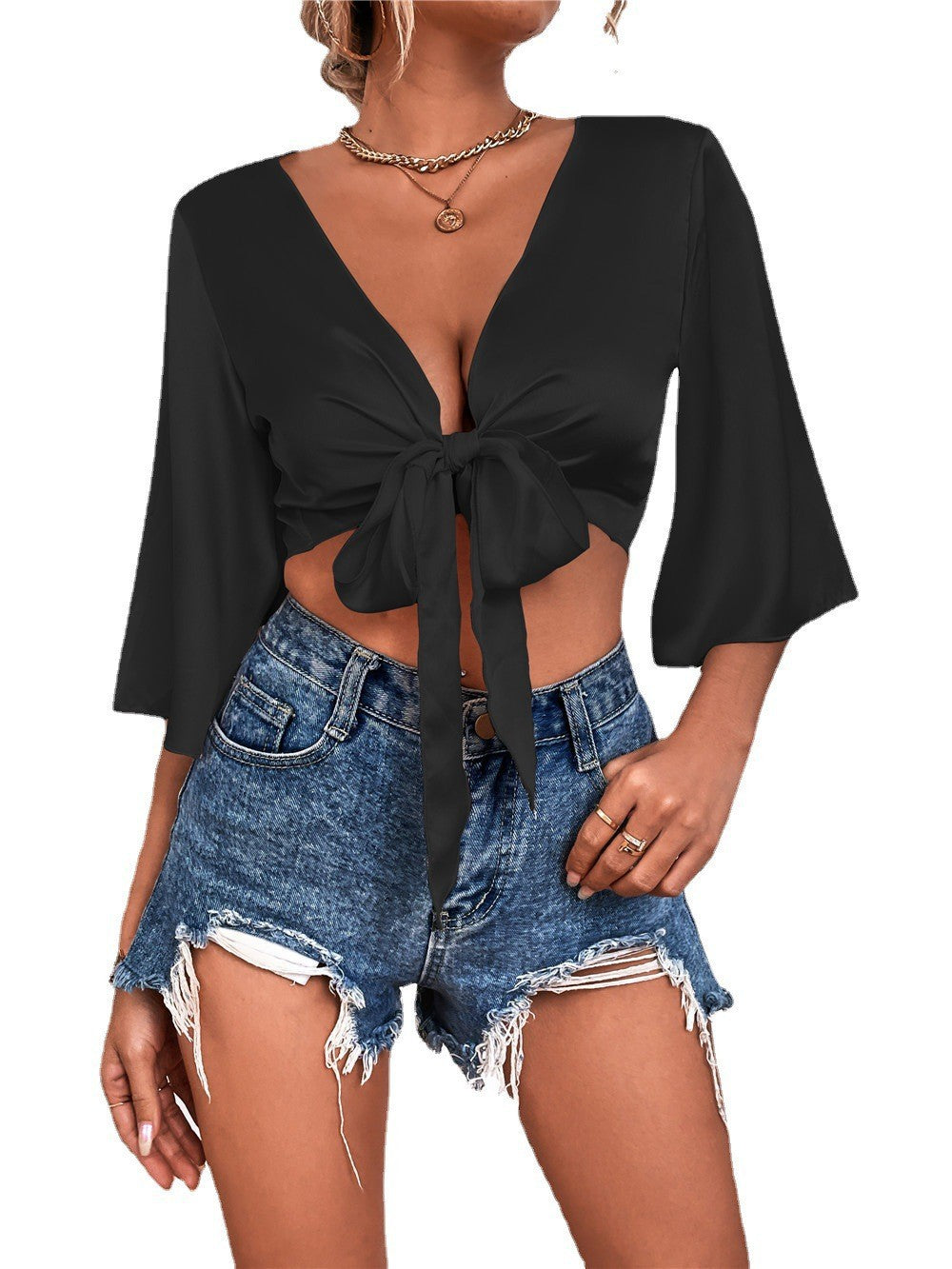 Boho Daze Tie Front Top