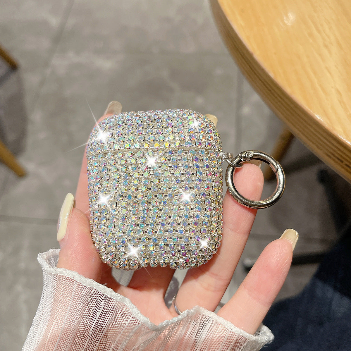 Blinged Out Rhinestone Wireless Headphone Case