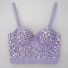 Beautifully Beaded Cropped Bustier