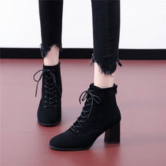 Lace It Up Heeled Booties