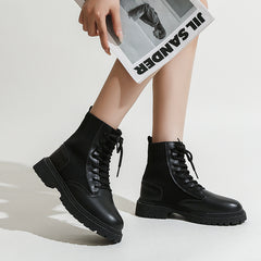 Add Some Edge Faux Leather Combat Boots