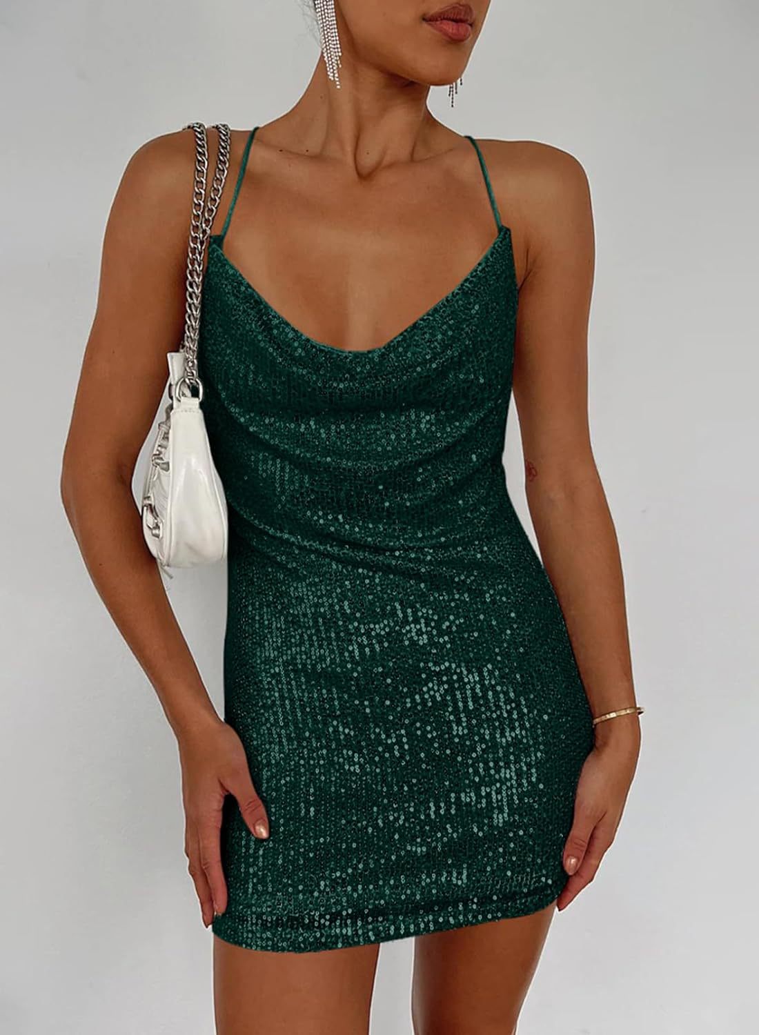 Stunning Sparkle Rhinestone Mini Dress