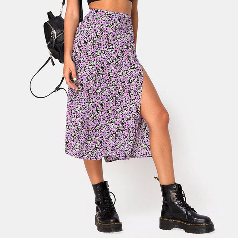 Fabulously Fierce Leopard Mini Skirt - Purple