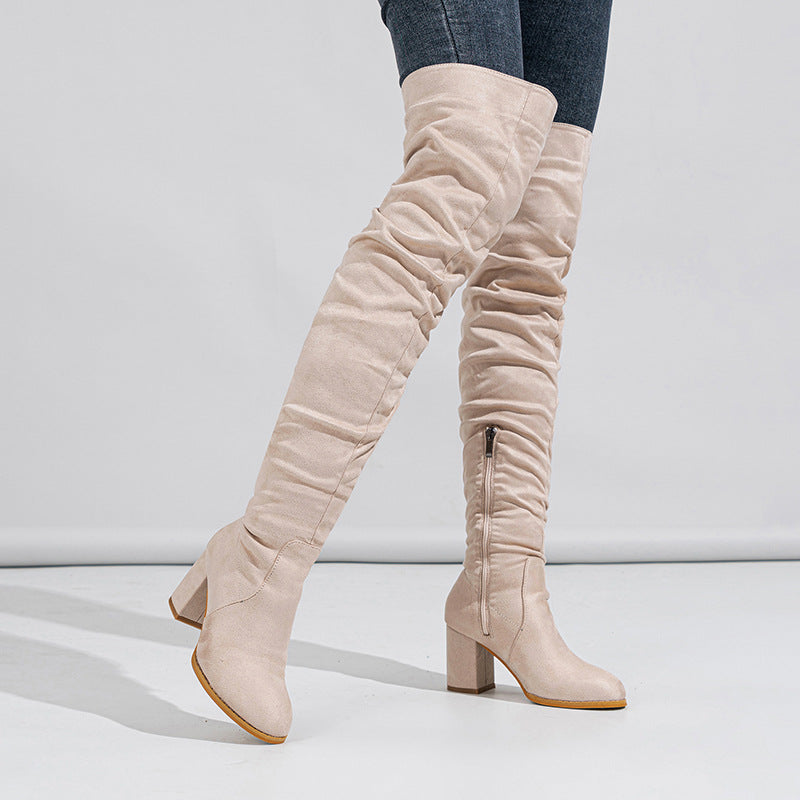 Stepping In Faux Suede Boots