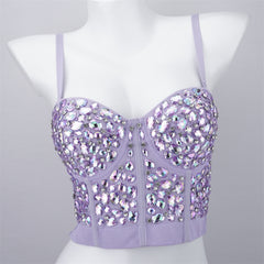 Beautifully Beaded Cropped Bustier