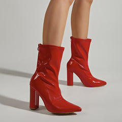 Daring Diva Faux Leather Booties