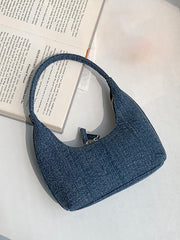 Niche Hand-Held Denim Dumpling Bag