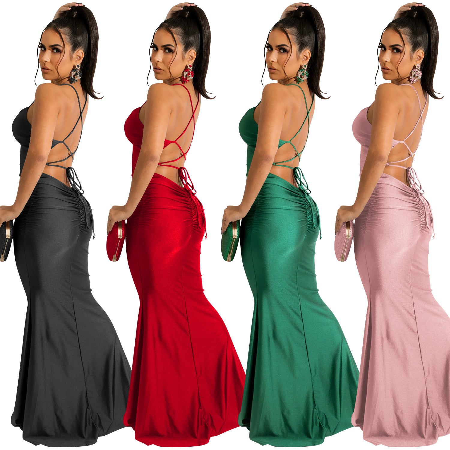 Bianca Ruched Mermaid Formal Dress