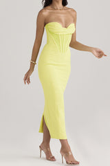 Serena Strapless Wrap Gown