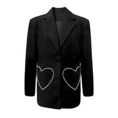 The Heartthrob Long Sleeve Sequin Blazer