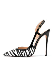 The Zebra Stiletto High Heel Pumps