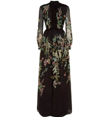 The Lillian Long Sleeve Maxi Dress Chiffon