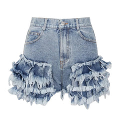 The Parade High Waist Denim Shorts