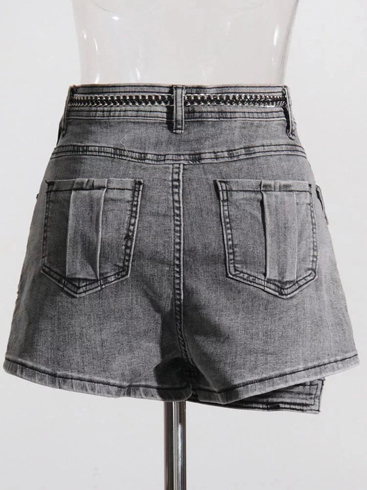 The Roxie High Waist Denim Shorts