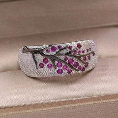 The Plum Blossom Band Ring