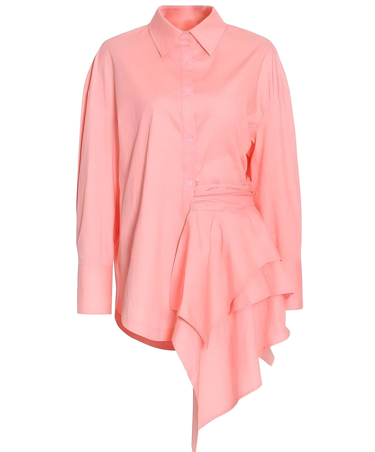 The Ashlyn Ruched Long Sleeve Blouse - Multiple Colors