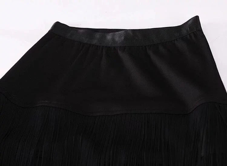 The Pamela High Waist Tassel Skirt - Multiple Colors