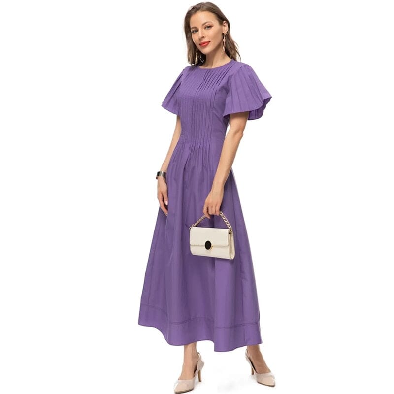 The Lavender Short Sleeve Dress