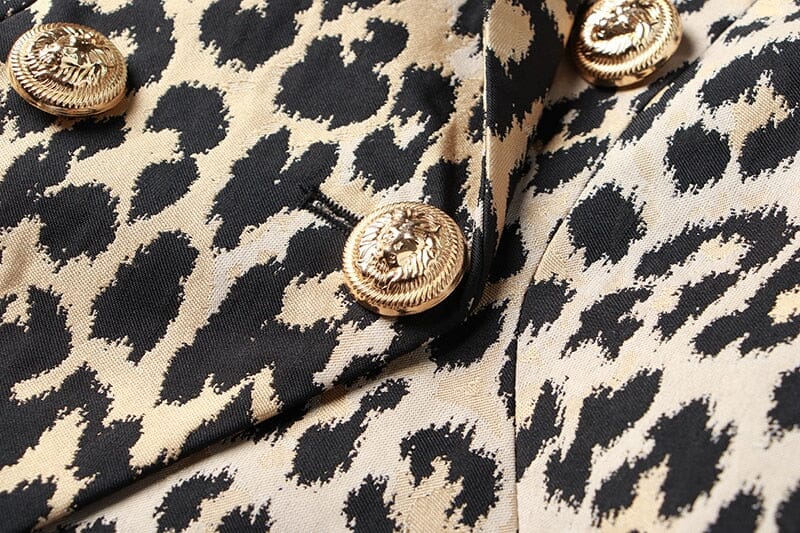 The Leopard Slim Fit Blazer