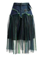 The Gypsy High Waist Denim Skirt