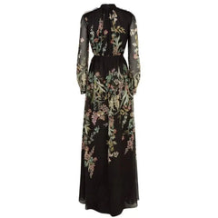 The Lillian Long Sleeve Maxi Dress Chiffon