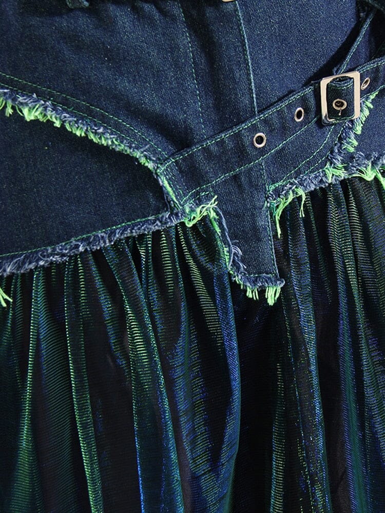 The Gypsy High Waist Denim Skirt