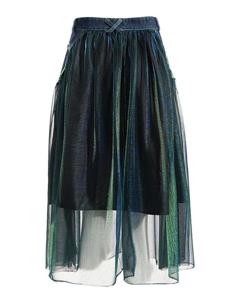 The Gypsy High Waist Denim Skirt