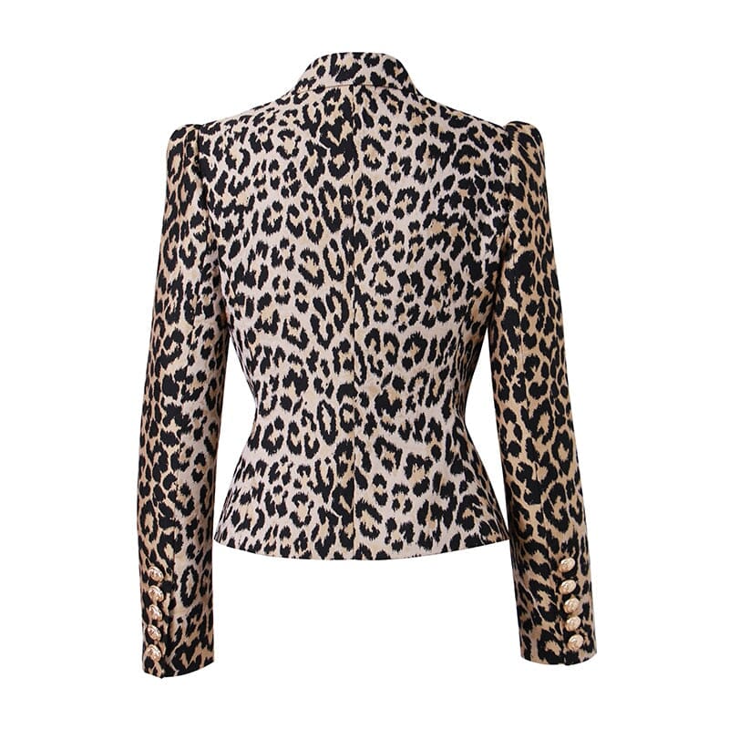 The Leopard Slim Fit Blazer