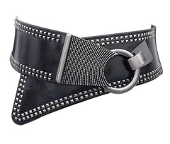 The Rockstar Faux Leather Waistband Belt - Multiple Colors