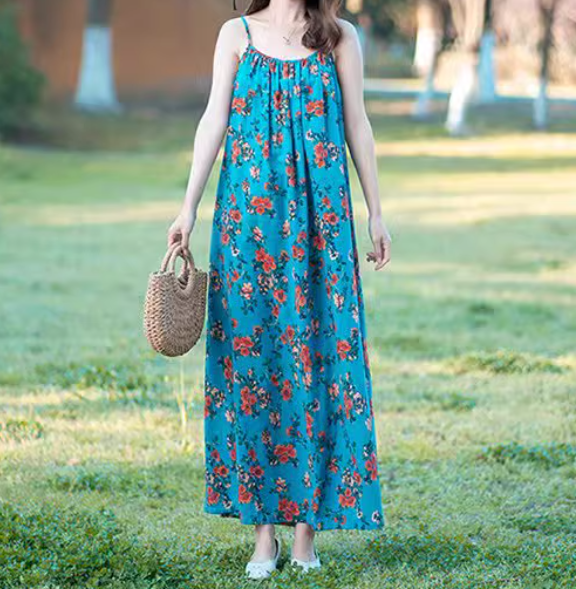 Flowy In Floral Maxi Dress