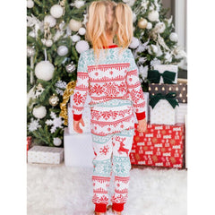 Christmas deer Snowflake Family Matching Pajama Set